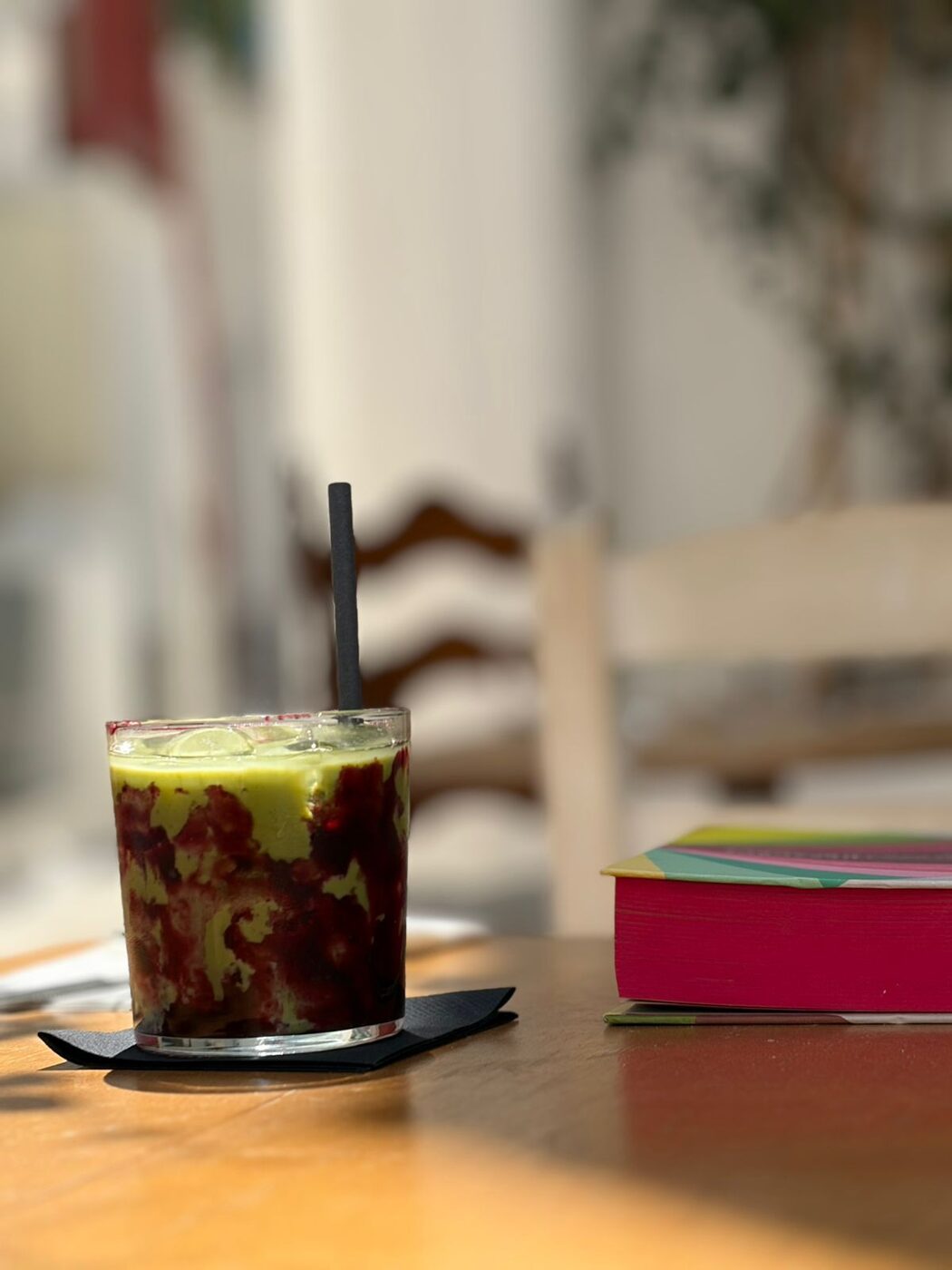 Summer Matcha with fresh berries and ceremonial grade matcha at Mykonos Brunch Club Mykonos Town